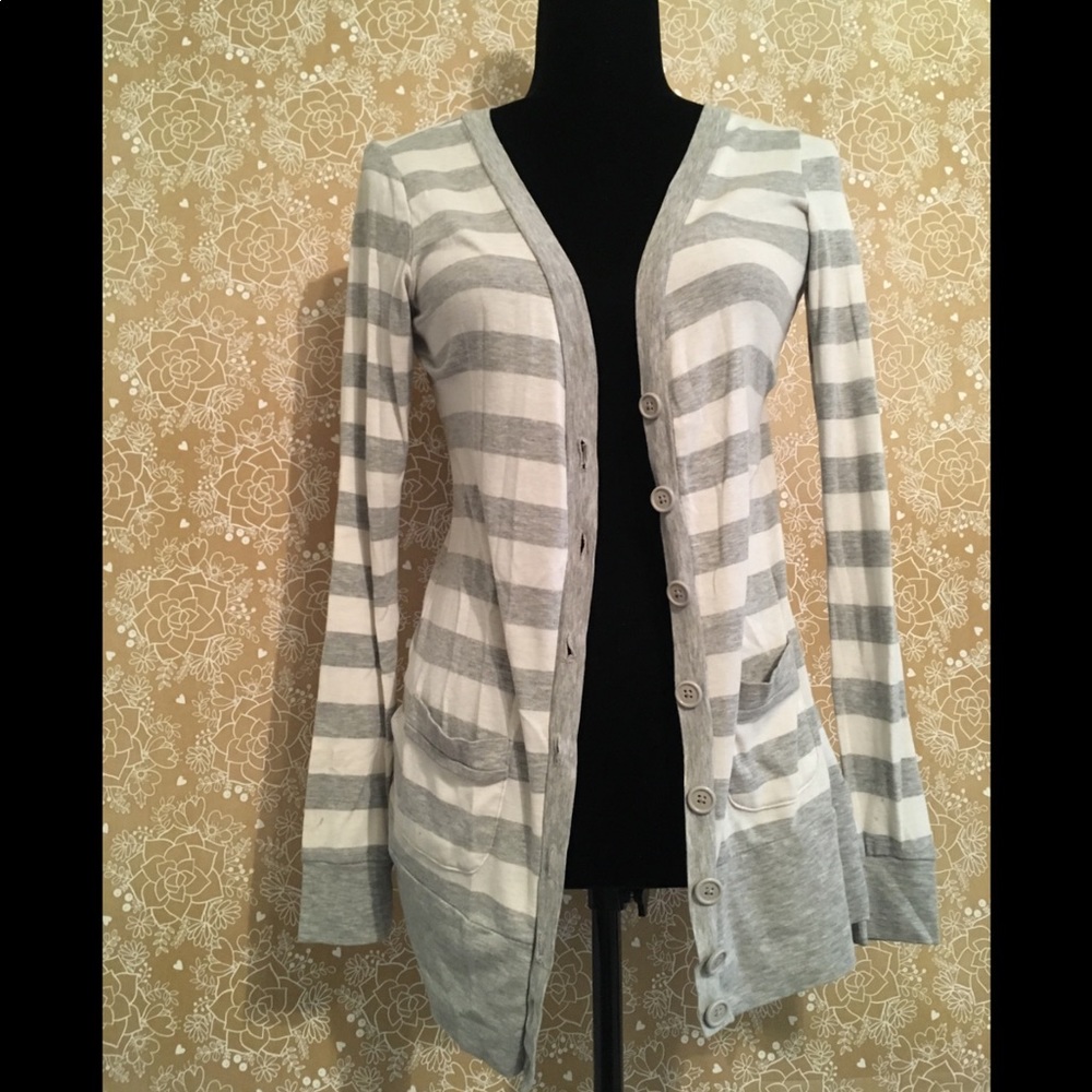 Striped cardigan